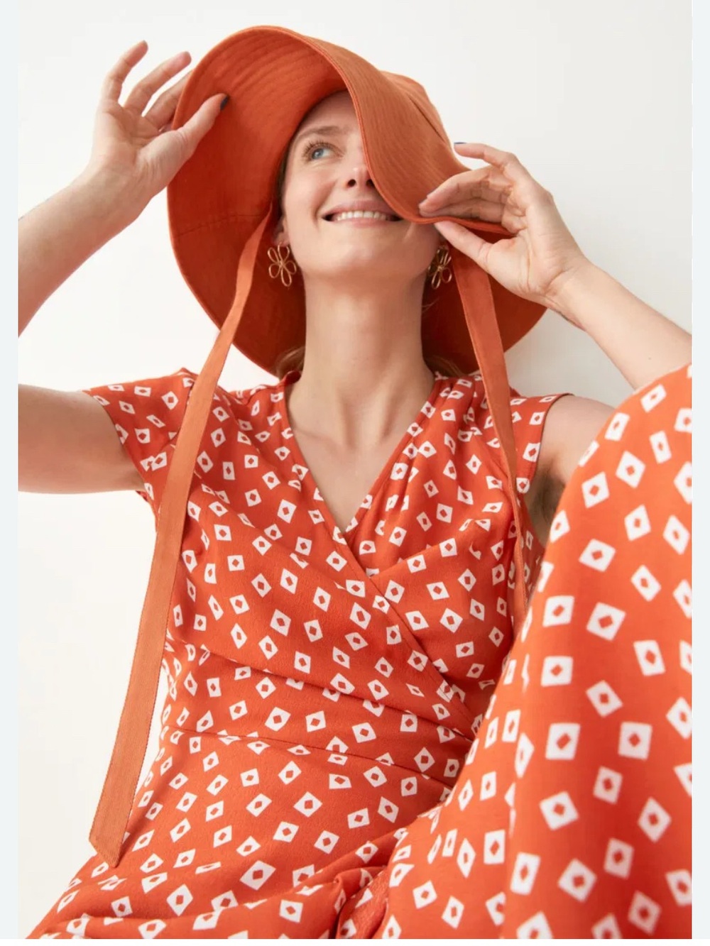 & OTHER STORIES Printed Wrap Midi Dress